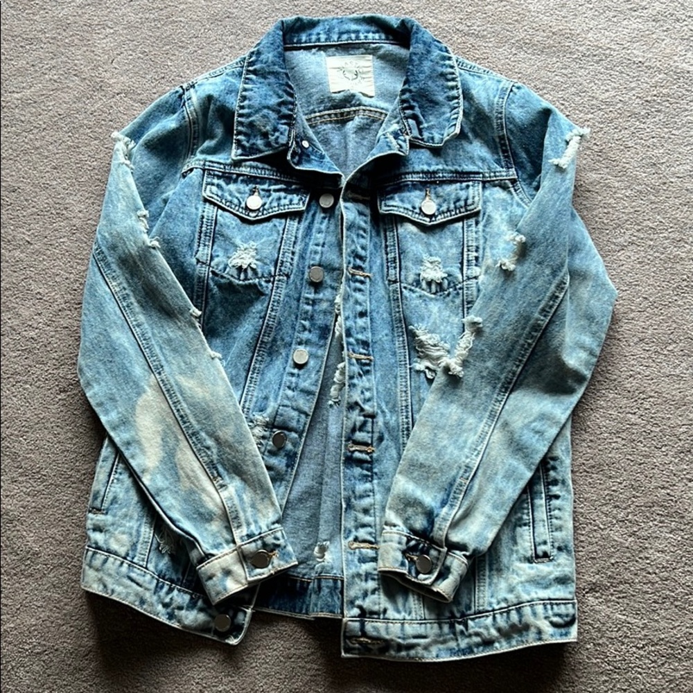 Distressed Denim Jacket - Picture 2 of 3